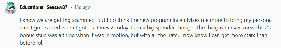 Starbucks User Finds New Guidelines Encouraging