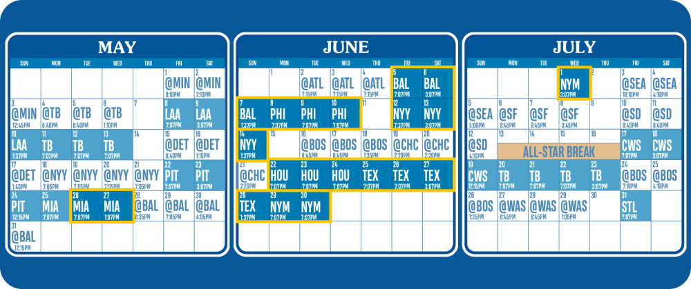 Toronto Blue Jays home games during Shell Scene+ bonus