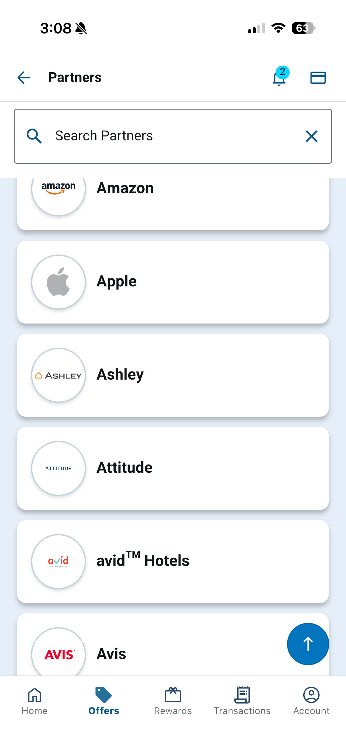 Blue Rewards Partners List