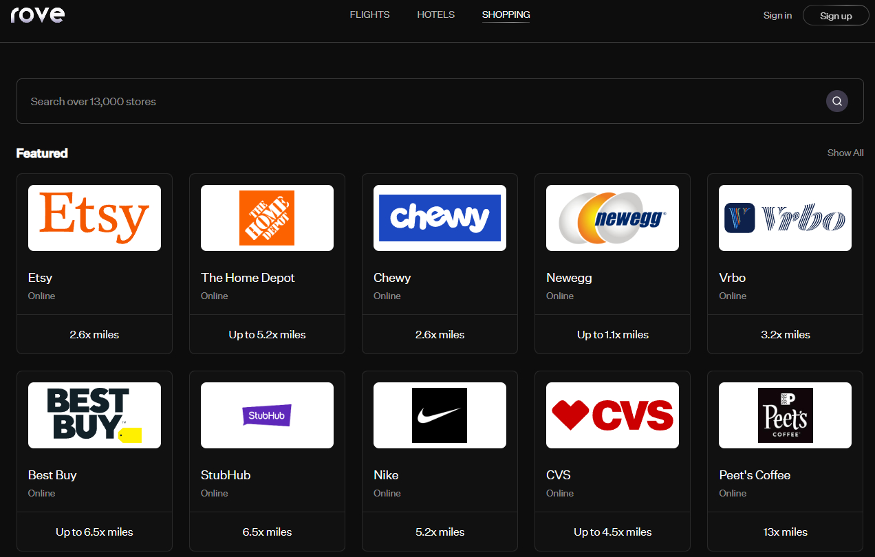 Rove Miles Shopping Partners
