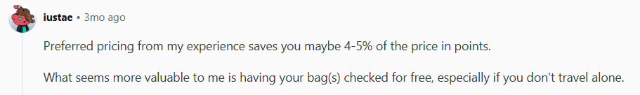 One Redditor found Preferred Pricing saved them 4-5%.