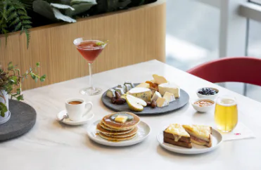 A Meal at an Air Canada Cafe