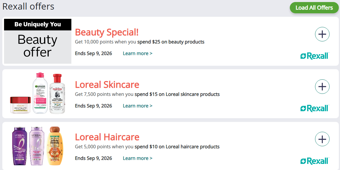 Be Well Rewards Offers for Rexall